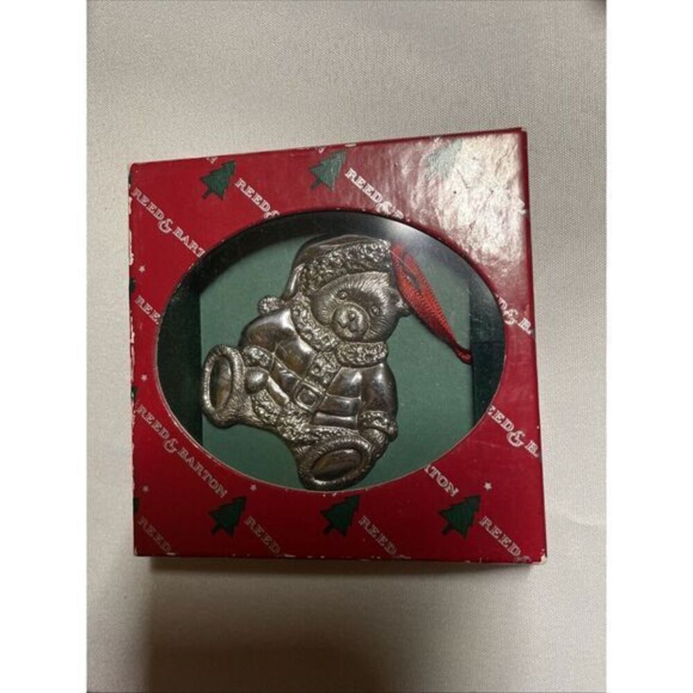 Reed & Barton Ornament Bear Silver Tone 1053 Dillard New‎